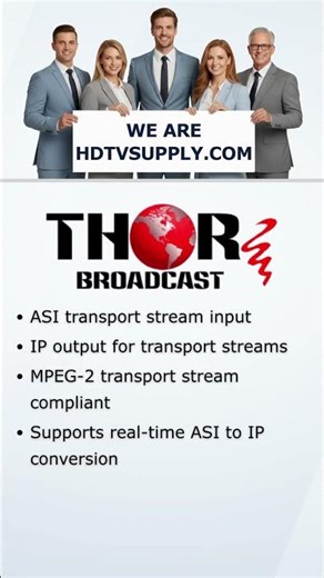 Thor Broadcast H-ASI-IP-B ASI over IP Network Gateway