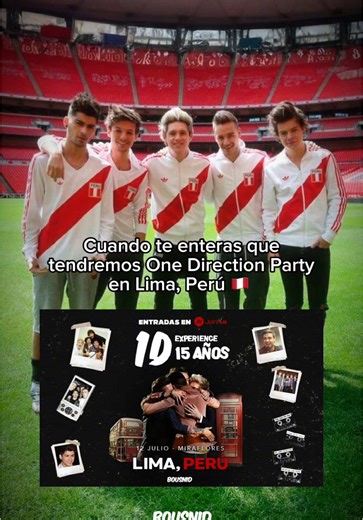 One Direction Party en Lima, Perú: ¡Compra tus Entradas!