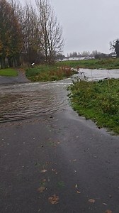 17K views · 44 reactions | The heavy weather has led to the camac overflowing on to Clondalkin common. Please be careful today and stay away from this strong flowing river. | Cllr. William Carey | Facebook