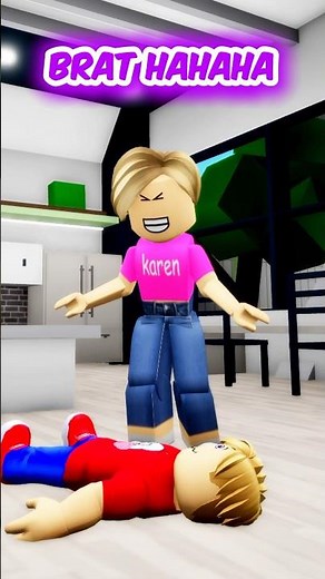 Karen Tricks the Police in Roblox! #roblox #brookhaven #shorts