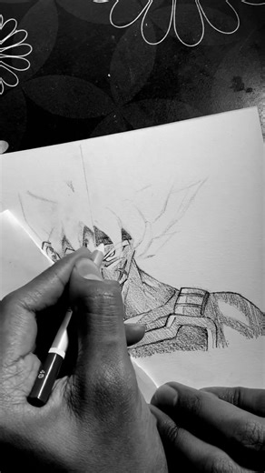 Goku bardock Drawing #shorts #youtubeshorts #goku #anime #dragonball