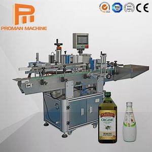 Fully Automatic Double Sides Self Adhesive Sticker Bottle Labeling Applicator Machine