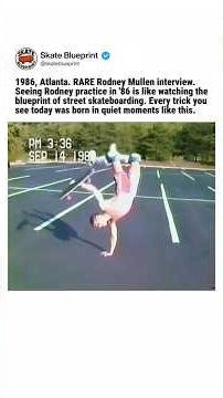 The Lost 1986 Rodney Mullen Interview 📼 #skateboarding #skate #rodneymullen