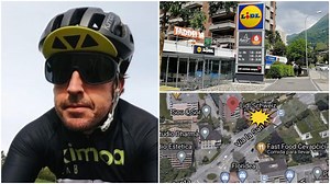 Así fue el accidente de Fernando Alonso: chocó con una conductora de 42 años que entraba a un Lidl