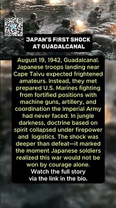 Japan’s First Shock at Guadalcanal