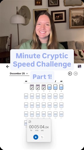 Hannah❤️ on Instagram: "Can I solve 3 Minute Cryptics in 3 minutes?! Part 1! @minutecryptic #minutecryptic #crossword #wordgame #game #puzzle #solve #cryptic #word #gamer #crypticcrossword #speedchallenge #reels"