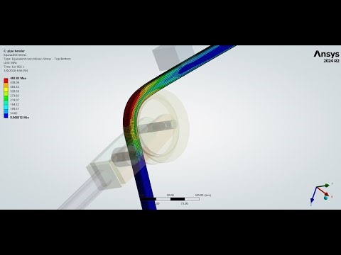 Pipe Bending , Nonlinear Dynamic Simulation using LS-DYNA Work Bench