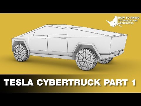 Modeling Tesla Cybertruck in Rhino [Quick 3D Tips - part 1]