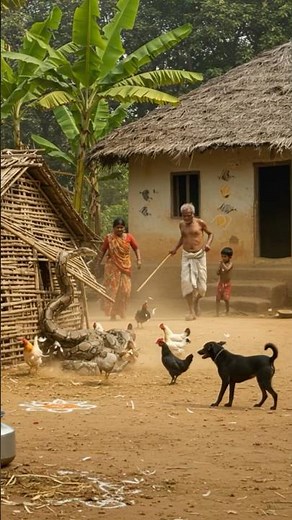 Black Hen Just Took Down a Giant Python