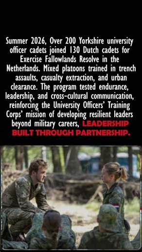 UK Cadets Train with Dutch Counterparts
