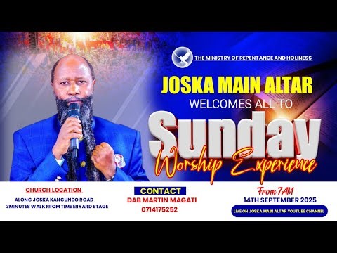 JOSKA MAIN ALTAR SUNDAY SERVICE || THEME :WASTED YEARS