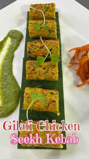 Chef Biswas on Instagram: "Gilafi Chicken Seekh Kebab Recipe #viral #reels #instagram #facebook #food #seekhkebab"
