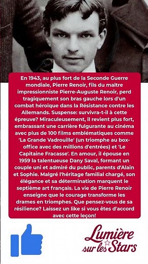 Pierre Renoir: Le Bras Perdu en Guerre qui Forge sa Légende!