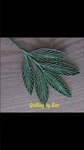 Quilling Leaves with Comb #diy #paperart #quilling #art #quillingart #trending #viral