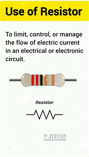 Use of Resistor💻 #Resistor #electronic #electrical #tutorial
