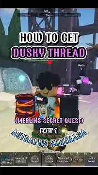 How To Get Part 1 Of ASTRAEUS SERENADE (Dusky Thread) In FISCH. SECRET QUEST. #fisch #roblox