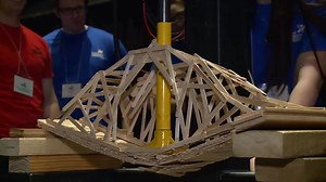 26K views · 156 reactions | Break that bridge! More than 400 students across the province take part in this annual bridge-building competition. How much weight did this year's winner hold? The jury's still out ... But it's down to two popsicle stick bridges that stood up against 900 kilos! | CBC Newfoundland and Labrador | Facebook