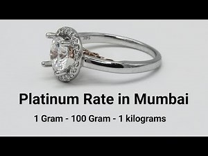 Today Platinum Rate in Mumbai | 1 Gram & 1 kilograms platinum price in Mumbai Today