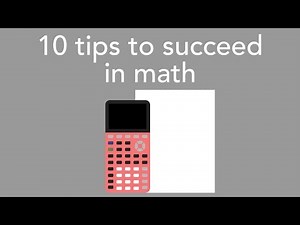 10 tips to succeed in math