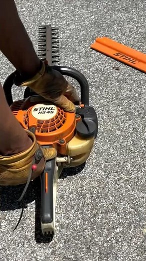 How to fix a Stihl HS45 Gas Trimmer that won’t start.