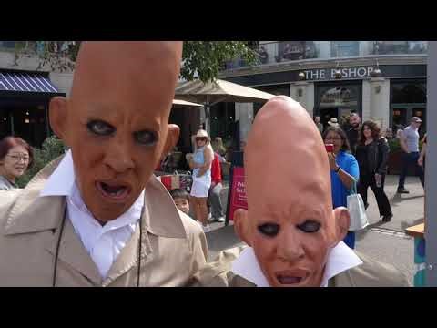 Giant Conehead Aliens Spotted in the City?