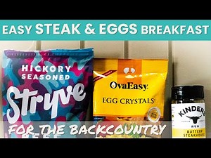 EASY One Pot Backcountry Steak 🥩 and Eggs🥚 | 3 Ingredient Backpacking Breakfast for Under $2 a Meal!