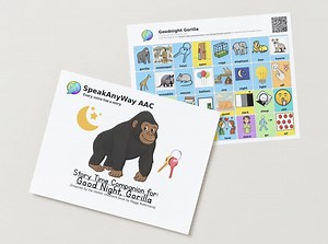 Good Night Gorilla Story Time AAC Board: Speech Therapy Communication (digital Download) - Etsy