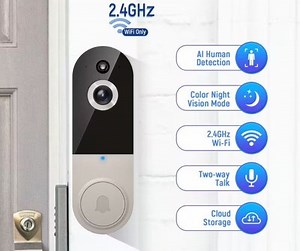 Wireless Video Doorbell Camera 1080p with Clear Night Vision for Front Door | eBay