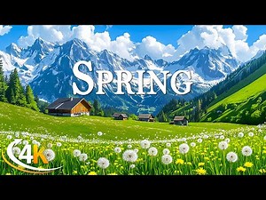 Spring Awakens in Switzerland 🌞 Vibrant Green Landscapes & Flowing Rivers in 4K