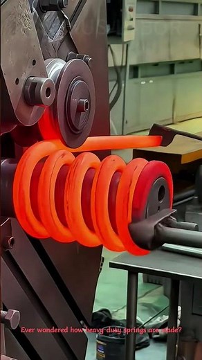 Insane Spring Forging Process! Red-Hot Steel in Seconds!