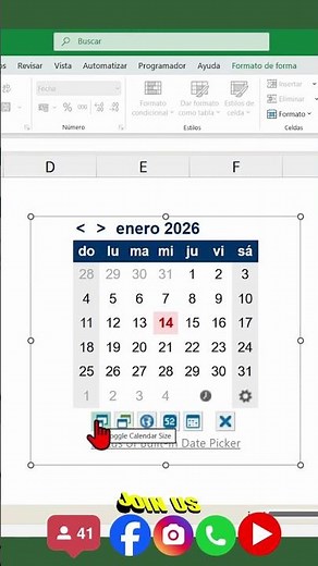Calendario en Excel