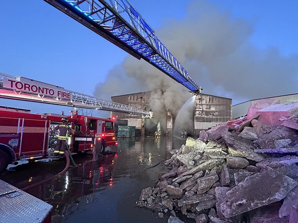 Waste disposal plant in Etobicoke goes up in flames