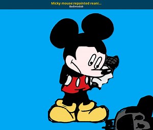 Micky mouse:repainted reanimated Mod for Friday Night Funkin' | FNF Mods