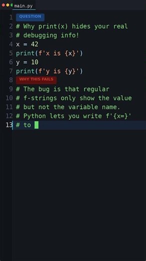 This Output Makes No Sense: Why print(x) hides your real debugging info!