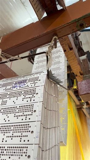 The other cool sound effect in the silk hand making process is the card system that organizes the design. It reminds me of the punch cards we used in the “old days” of University computer programming classes. Mesmerizing. #silkmaking #offthegridtravel #handmadesilk #mindfultravel #exploreındia | TravelistaLiz