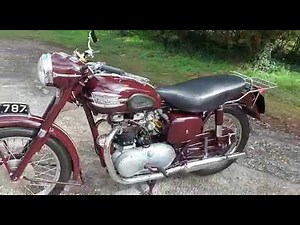 1957 TRIUMPH SPEED TWIN PRE UNIT FOR SALE. WALK ROUND AND START UP