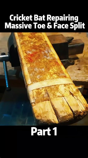 Repairing a Massive Split in a Cricket Bat