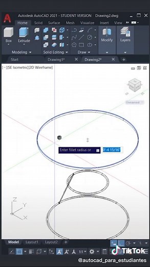 AutoCAD modelado 3d #autocad #autocadtutorial #autocad3d #autocad2d #autocad2022