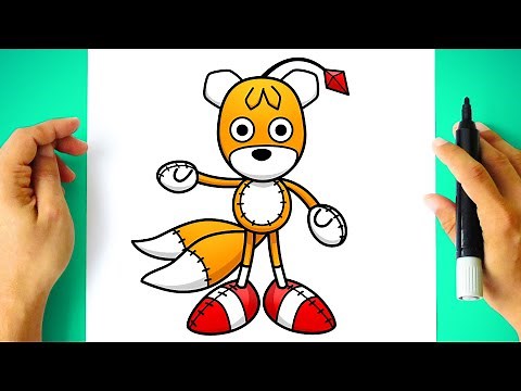 How to DRAW TAILS DOLL - Sonic the Hedgehog