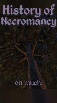 History of Necromancy - The Black Arts on Trial #elderscrolls #lore