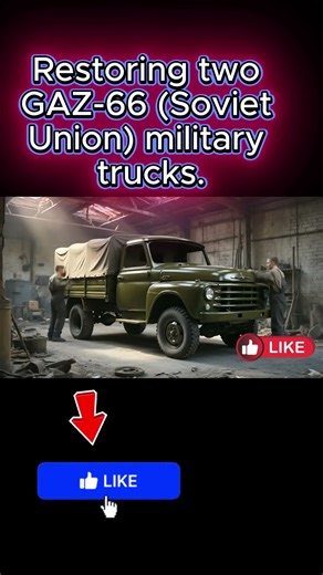 Restoring two GAZ 66 Soviet Union military truck