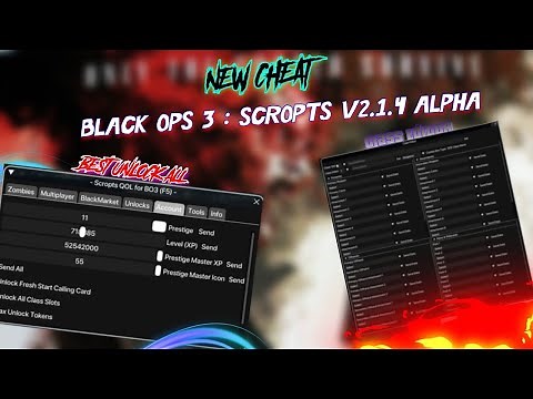 BO3 UNLOCK ALL WITH SCROPTS