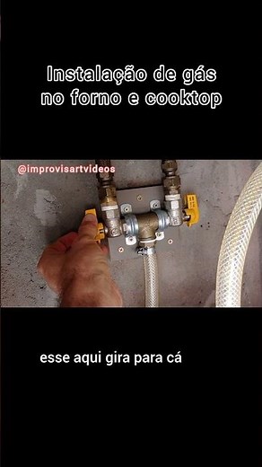 Gas installation in the oven and cooktop