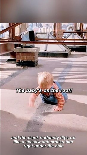 Baby's Day Out | Eddie Gets KO’d by a Seesaw Plank While the Baby Crawls Away 😂