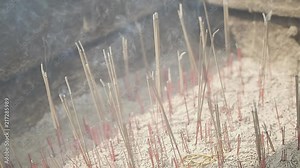 Slow motion of smoke burning off and dispersed into the atmosphere. Stock Video