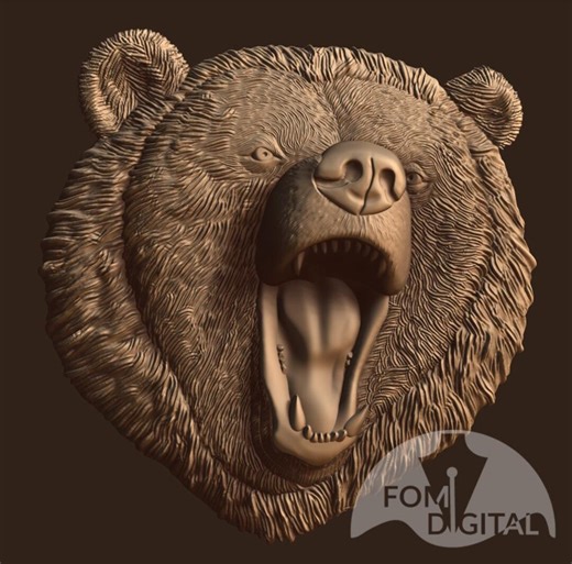 Bear 3D STL File: CNC Milling, Wood Carving (digital Download) - Etsy UK