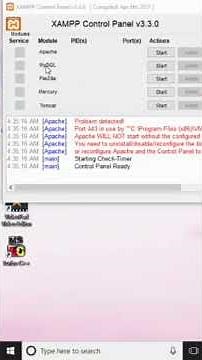 how to use Xampp control panel in php