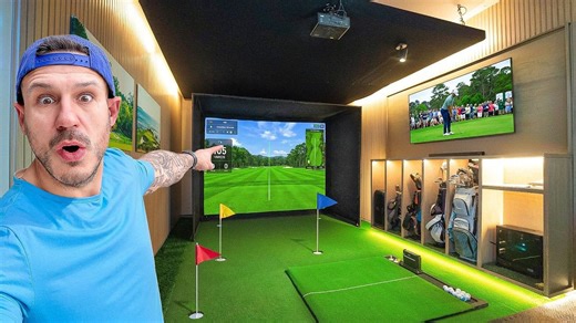 I Build The Ultimate Golf Simulator In The Garage
