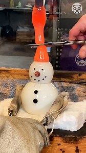 152K views · 127 reactions | Creating snowman with hot glass blowing techniques Partner: akronglassworks | Creative Panda | Facebook