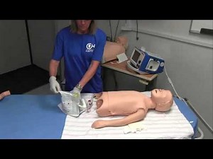Clinical OneStep Pediatric Dual Sensor on child manikin
